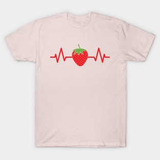 heart strawberry awesome daughter matching mom birthday cool T-Shirt